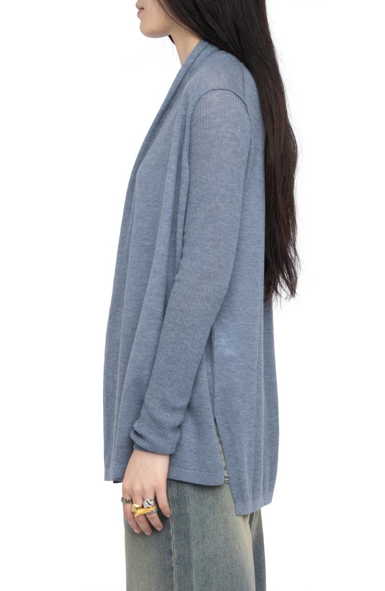 Zadig & Voltaire Robyn Open Front Cashmere Cardigan, Alternate, color, Sixtine