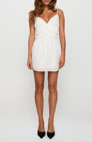 Princess Polly Stick Around Embroidered Shirred Mini Sundress