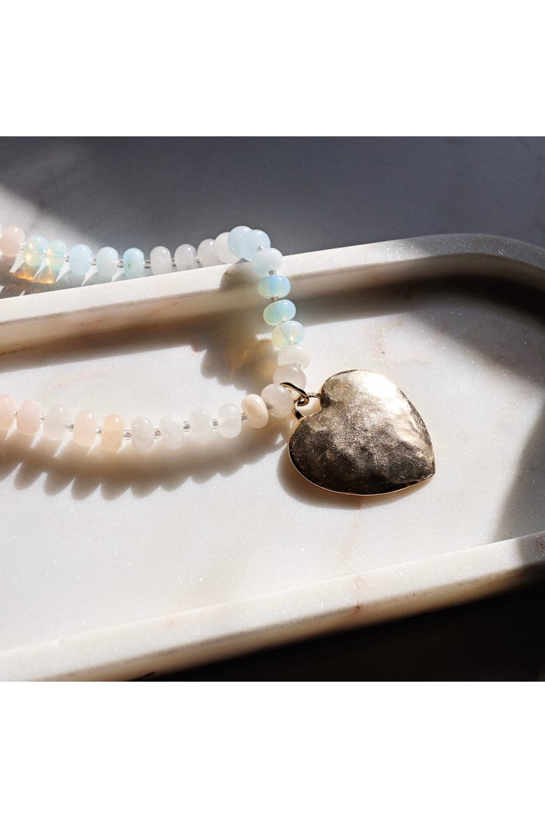 Alani Heart Necklace, Alternate, color, Pastel
