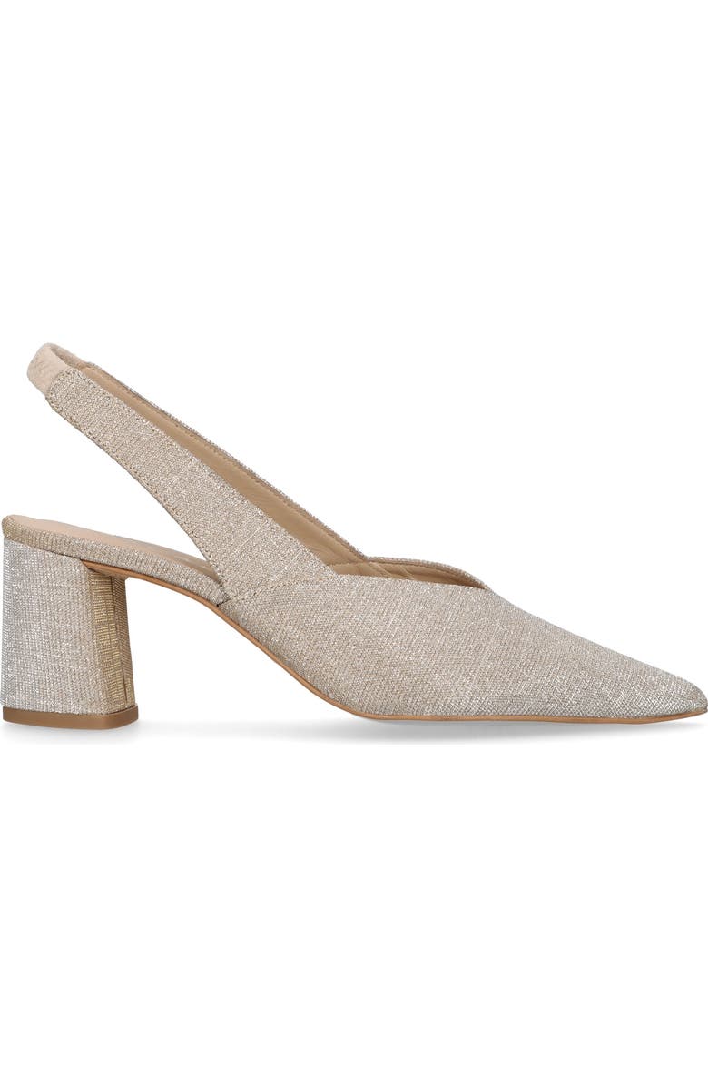 MASCARO Block Heel Glitzy Slingback, Alternate, color, Metallic Gold