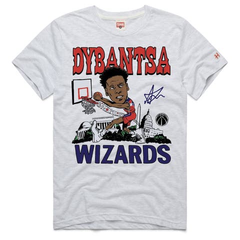 Unisex Homage AJ Dybantsa Ash Washington Wizards Rookie Tri-Blend T-Shirt