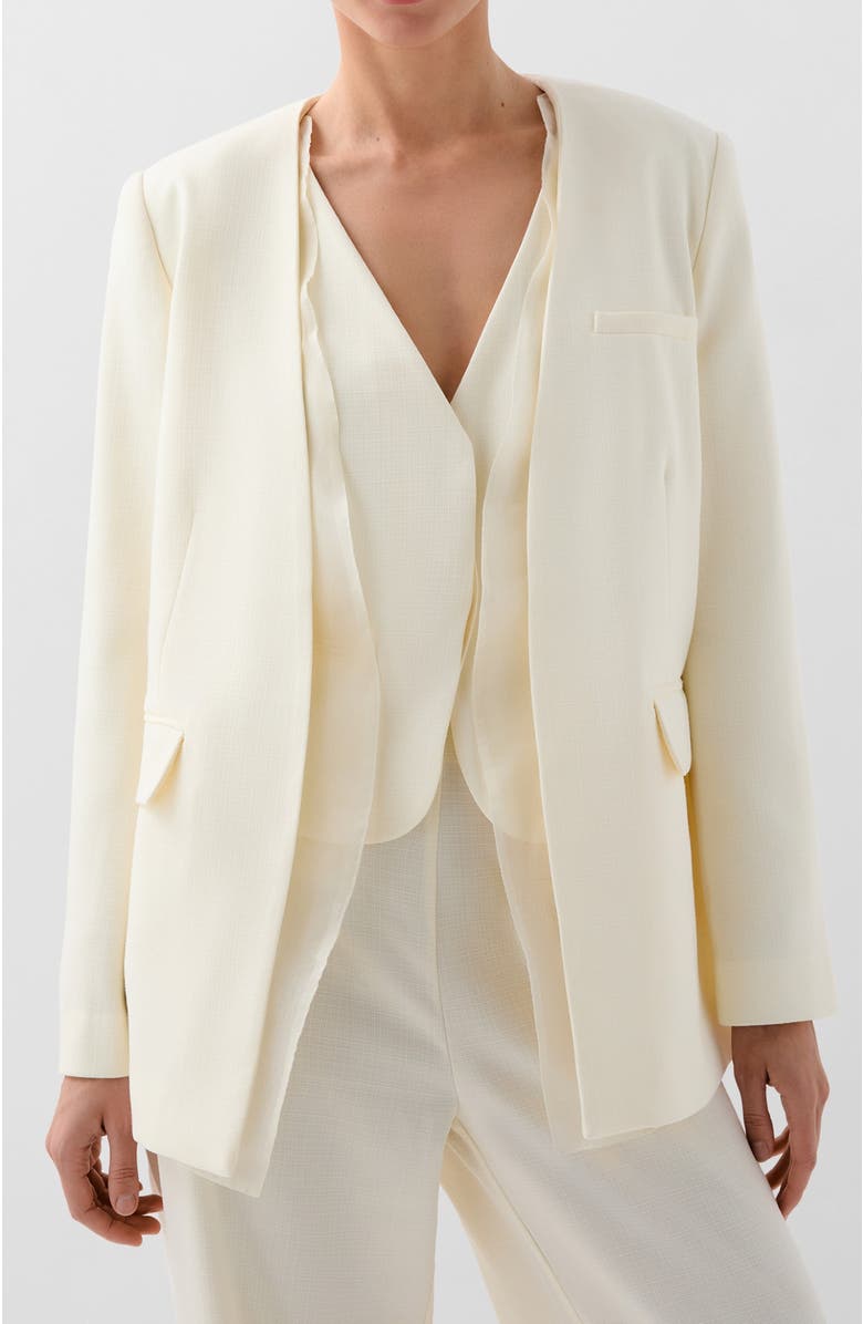 Scalpers Gandie Blazer, Main, color, Ecru