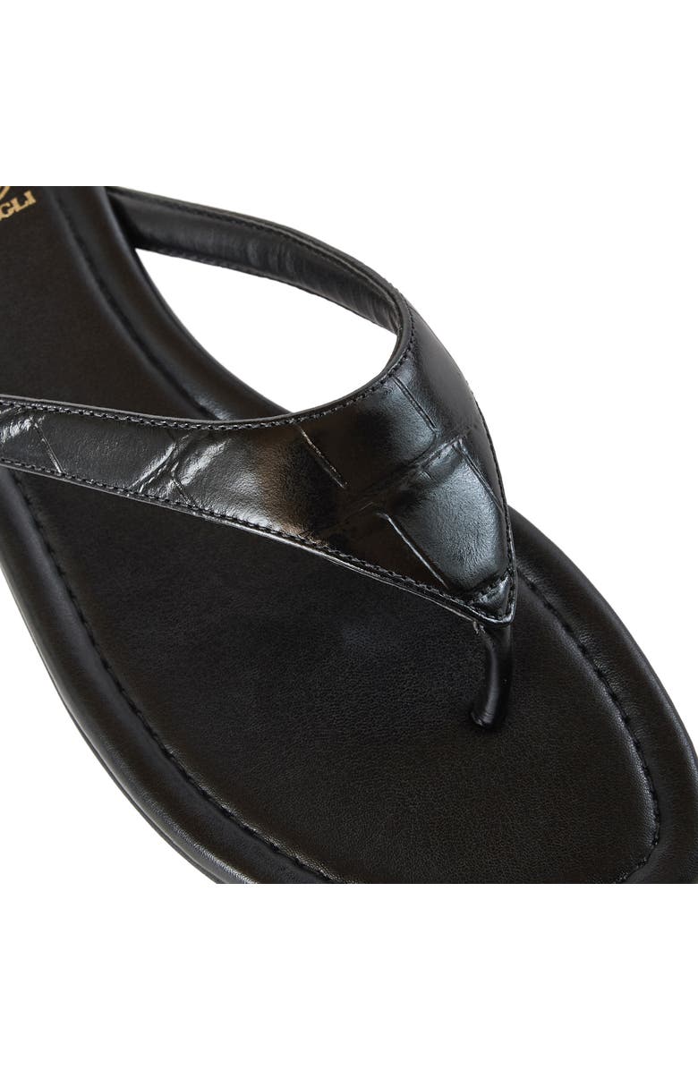 Bruno Magli Malora Flip Flop, Alternate, color, Black Leather