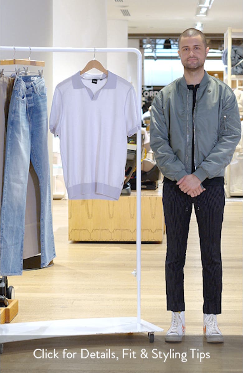 H-Narciso Stripe Johnny Collar Polo, sales video thumbnail