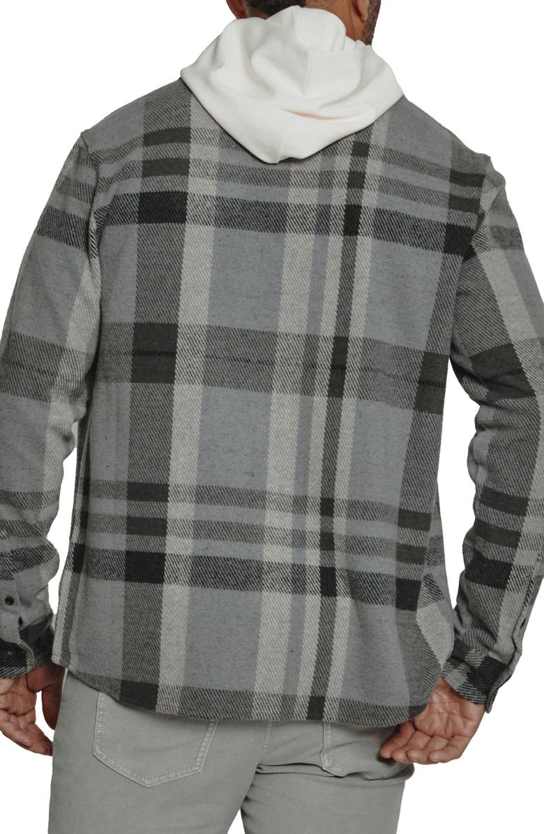 7 Diamonds Generation Plaid Stretch Button-Up Shirt, Alternate, color, Grey