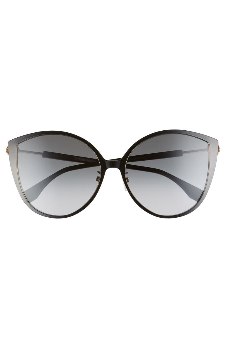 Fendi 60mm Special Fit Cat Eye Sunglasses, Alternate, color,