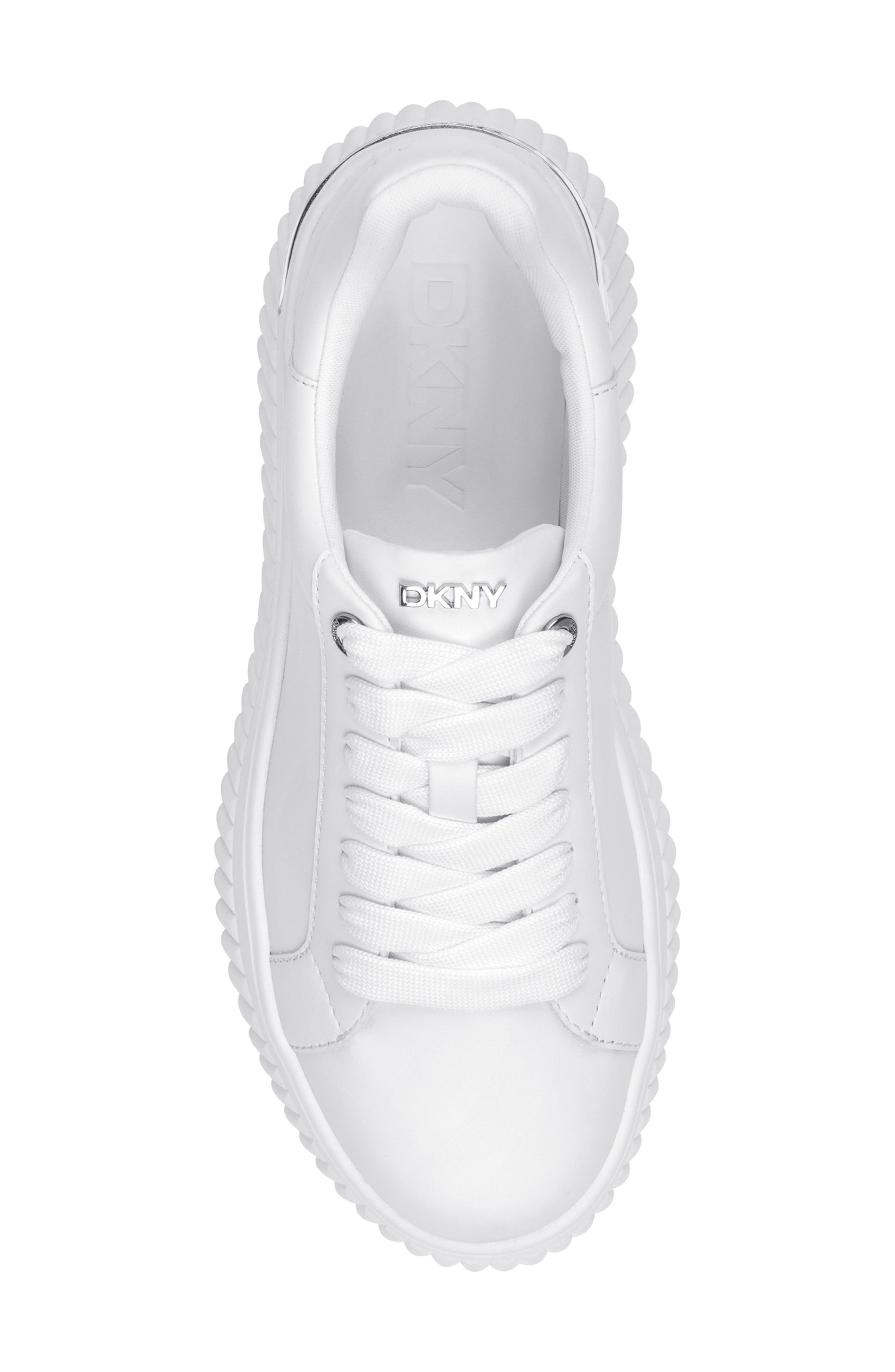 DKNY Lobeco Platform Sneaker, Alternate, color, White