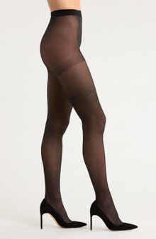 Nordstrom Sheer Sparkle Back Seam Tights
