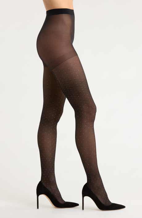 Nordstrom Sheer Sparkle Back Seam Tights