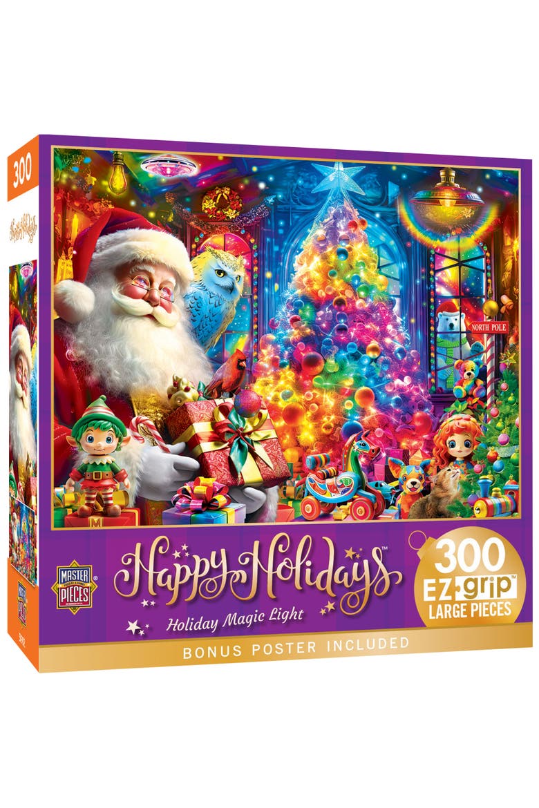 Holiday Magic Light 300pc Jigsaw Puzzle, Main, color, Multicolor
