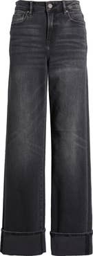 HIDDEN JEANS Cuffed High Waist Dad Jeans