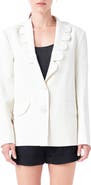 English Factory Scallop Collar Blazer