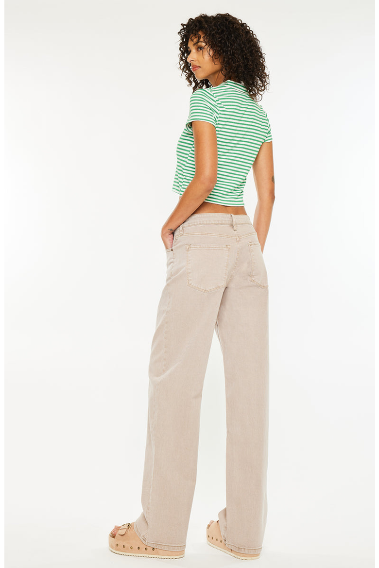Penny Low Slung Baggy Jeans, Alternate, color, Tan