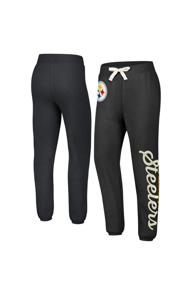G-III 4HER BY CARL BANKS Women
s G-III 4Her by Carl Banks Black Pittsburgh Steelers Scrimmage Fleece Pants, Main, color, 