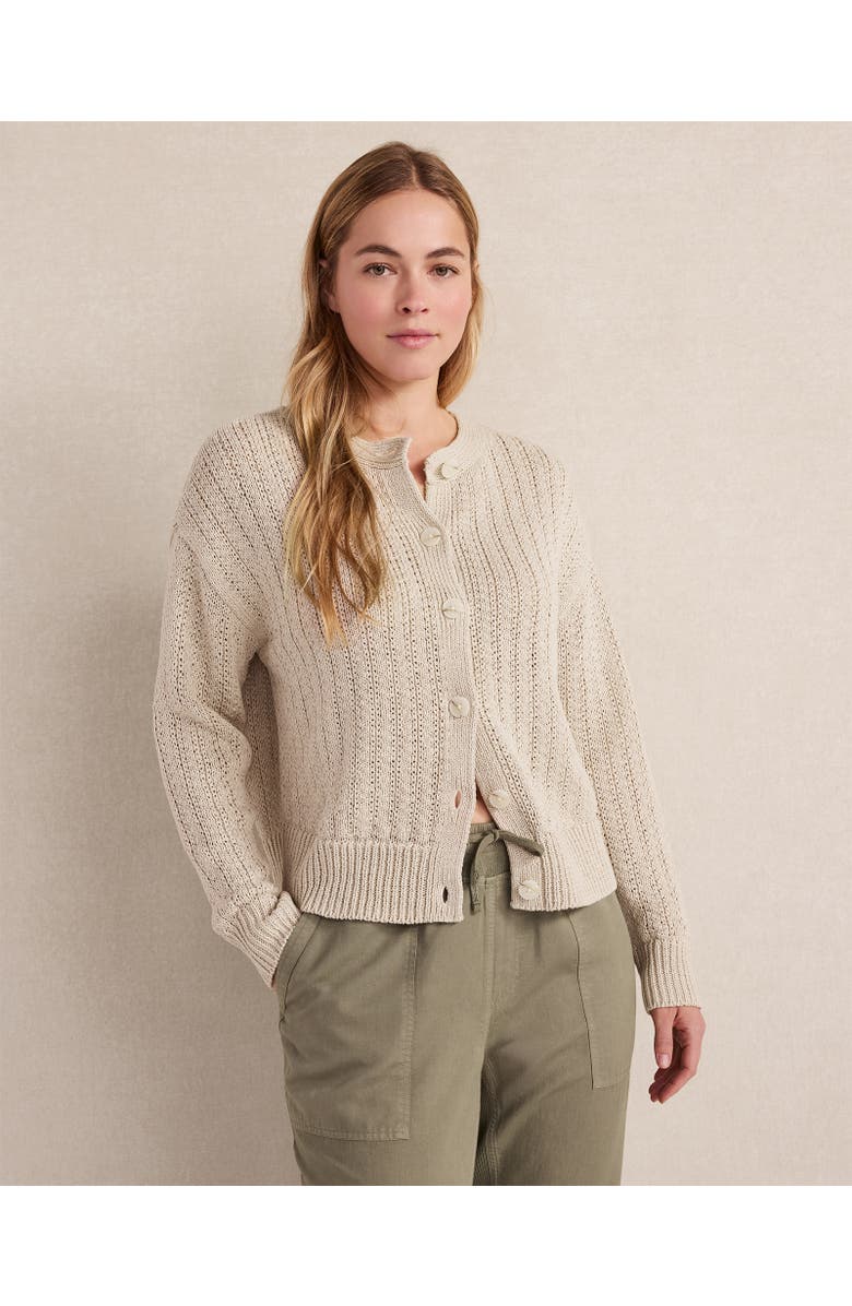 Haven Well Within Linen Tape Yarn Cardigan, Main, color, Seeded Undyed