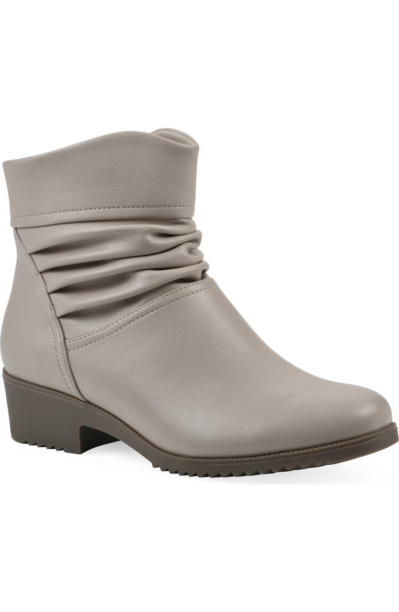 CLIFFS BY WHITE MOUNTAIN Durbon Scrunch Bootie, Main, color, Light Taupe Smooth