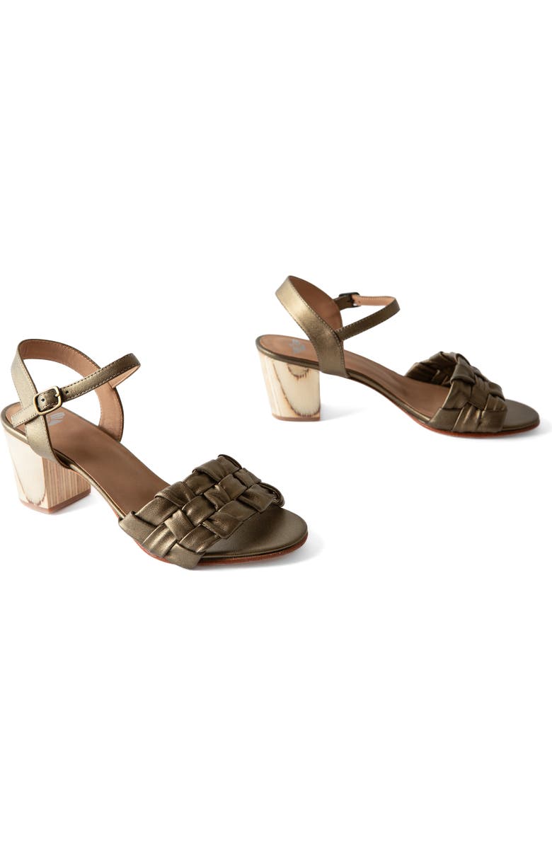 Fortress Lilah Heeled Woven Sandal, Alternate, color,