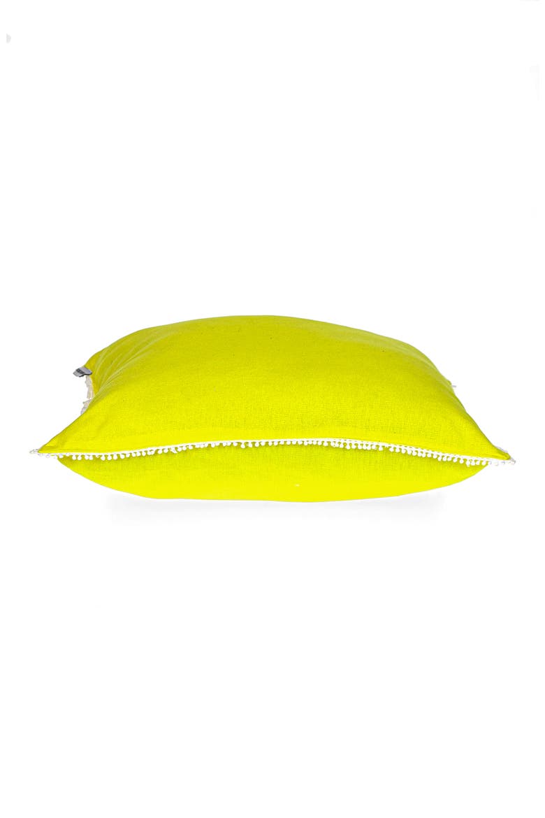 Crochet Dot Throw Pillow, Alternate, color, YELLOW