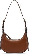 MANGO Oval Faux Leather Shoulder Bag