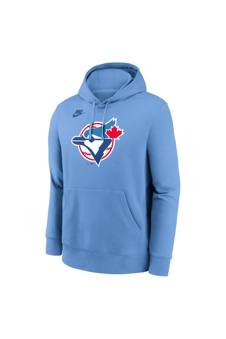 Men's Nike Powder Blue Toronto Blue Jays Cooperstown Collection Logo Club Pullover Hoodie, Alternate, color, Powder Blue