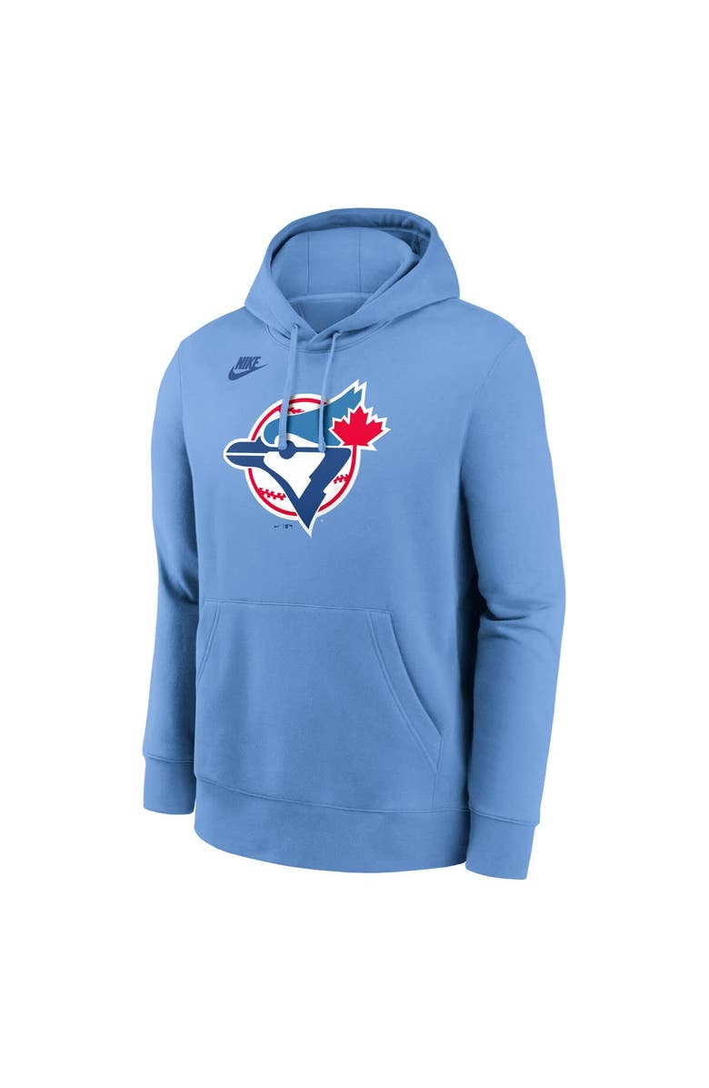 Nike Men's Nike Powder Blue Toronto Blue Jays Cooperstown Collection Logo Club Pullover Hoodie, Alternate, color, Powder Blue