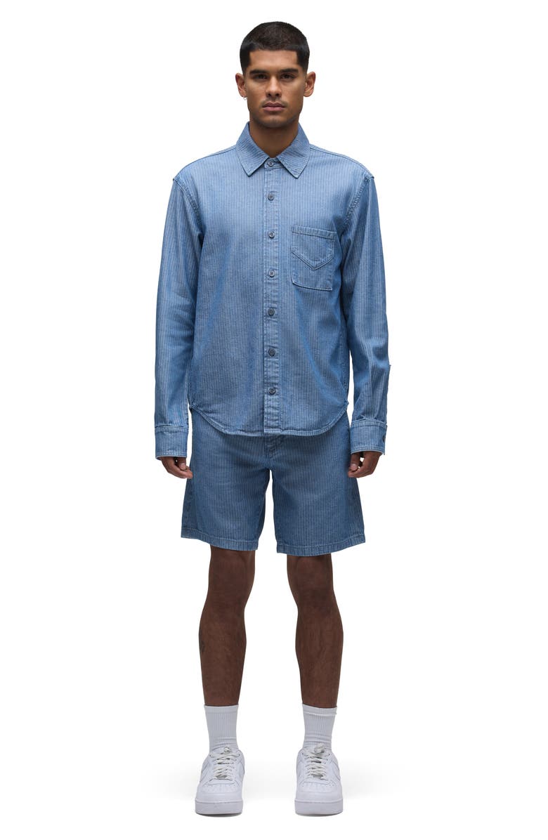 Hudson Jeans Venice Ribbed Cotton Herringbone Chino Shorts, Alternate, color, 