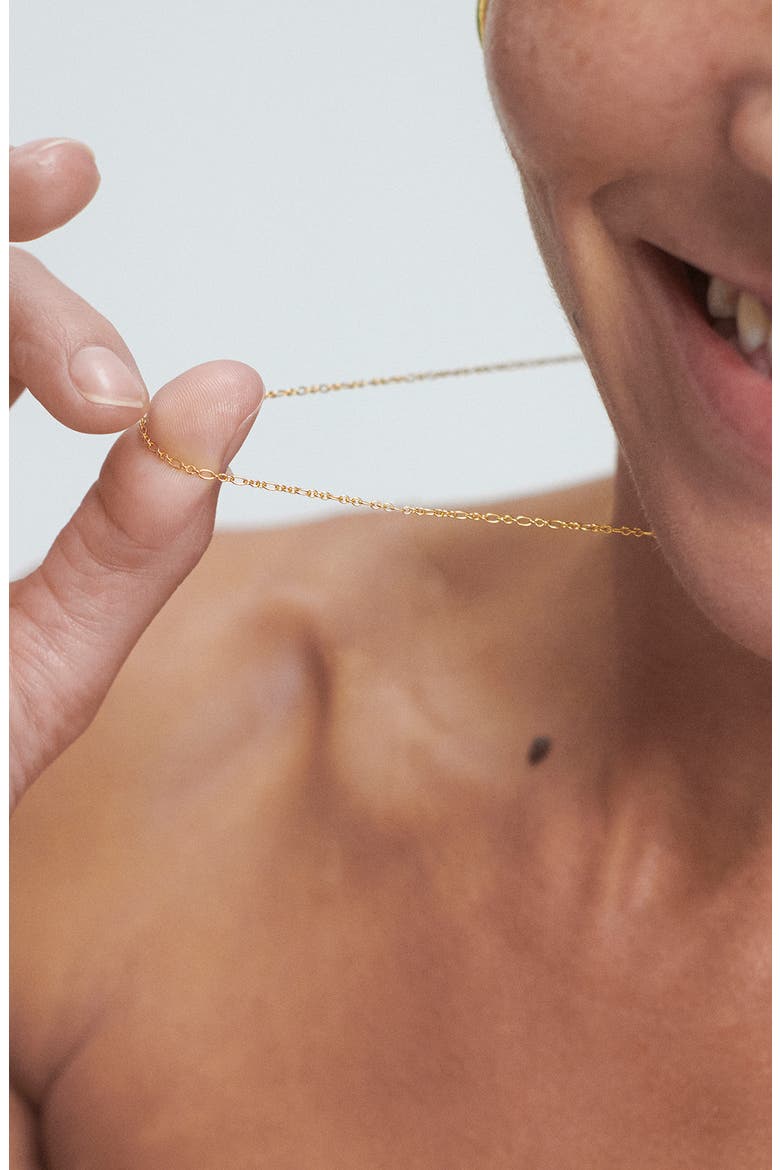 Woven Chain Necklace, Alternate, color, 18CT GOLD VERMEIL/ SS