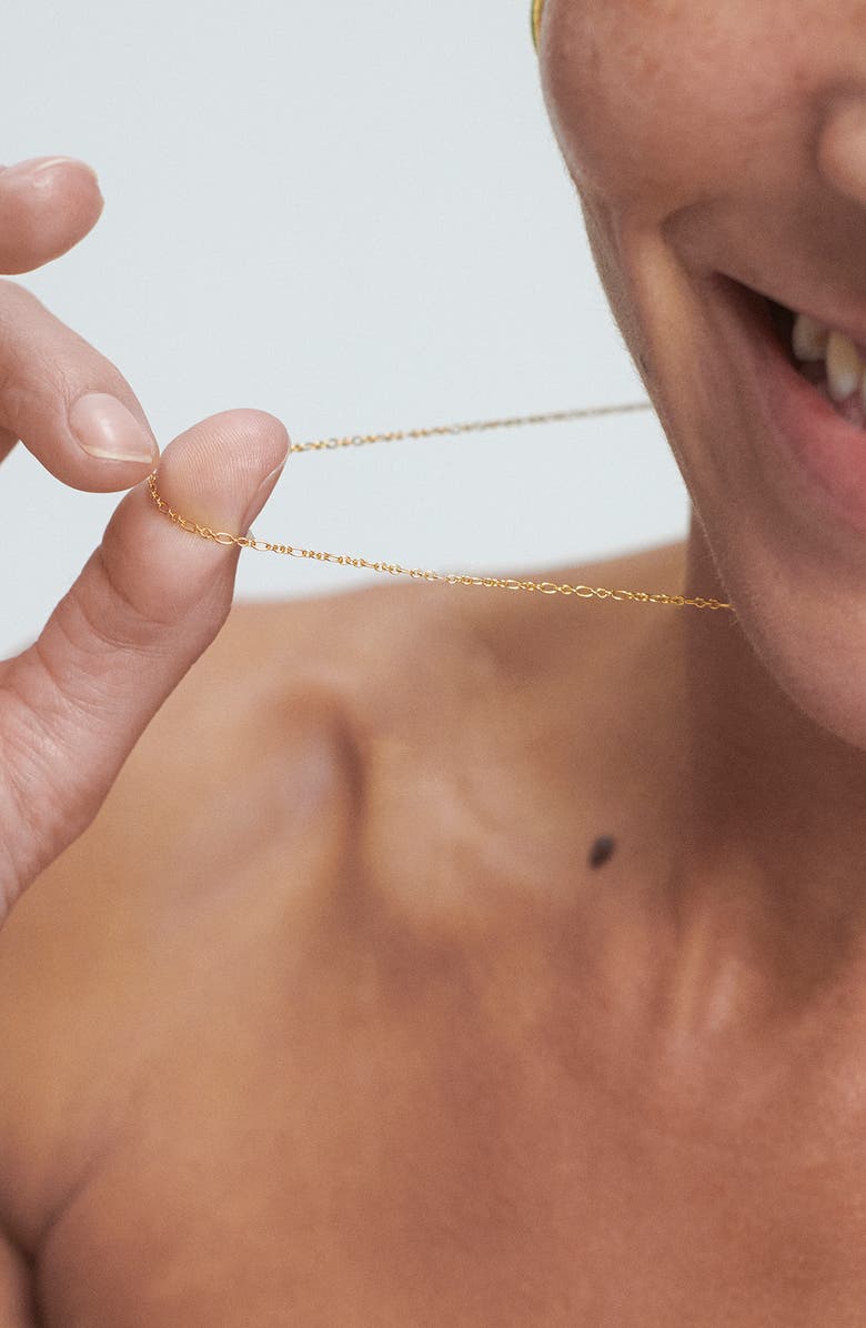 Monica Vinader Woven Chain Necklace, Alternate, color, 18Ct Gold Vermeil/ Ss