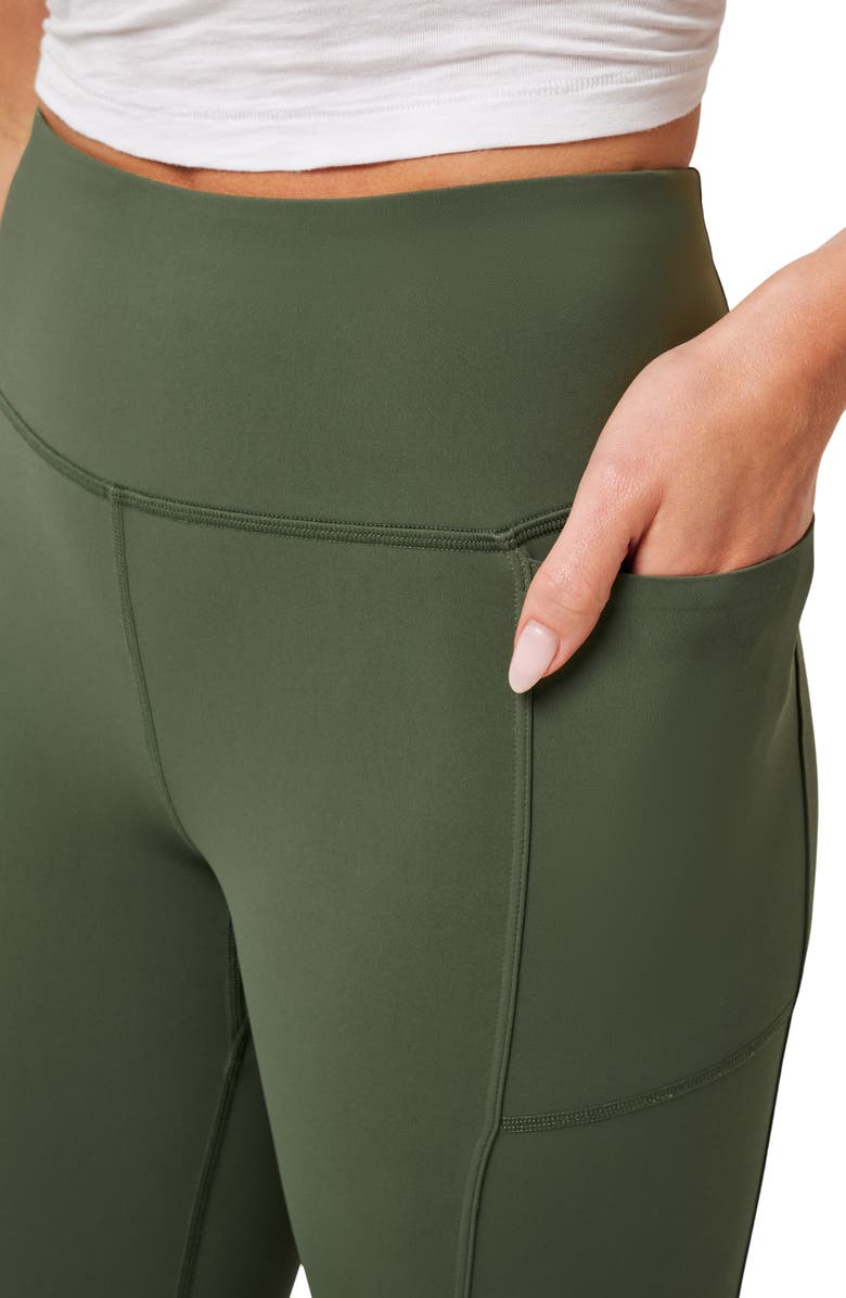 TravisMathew Moveknit Bonded Pocket Leggings, Alternate, color, Clover