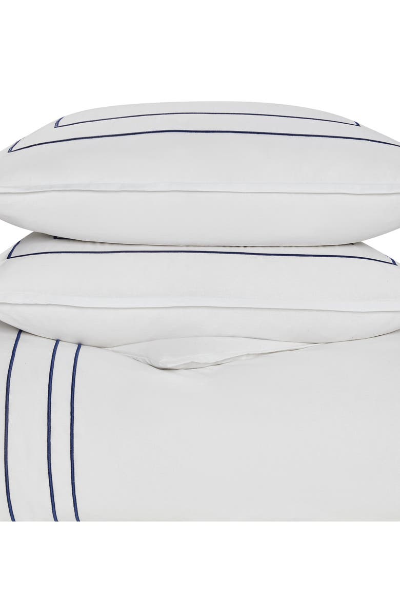 Nautica Alden Duvet Cover & Sham Set, Alternate, color, White