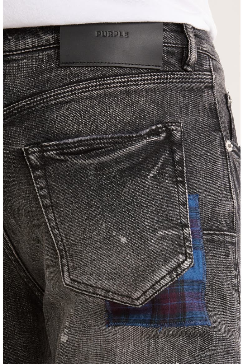 Ripped Distressed Skinny Jeans, Alternate, color, BLACK