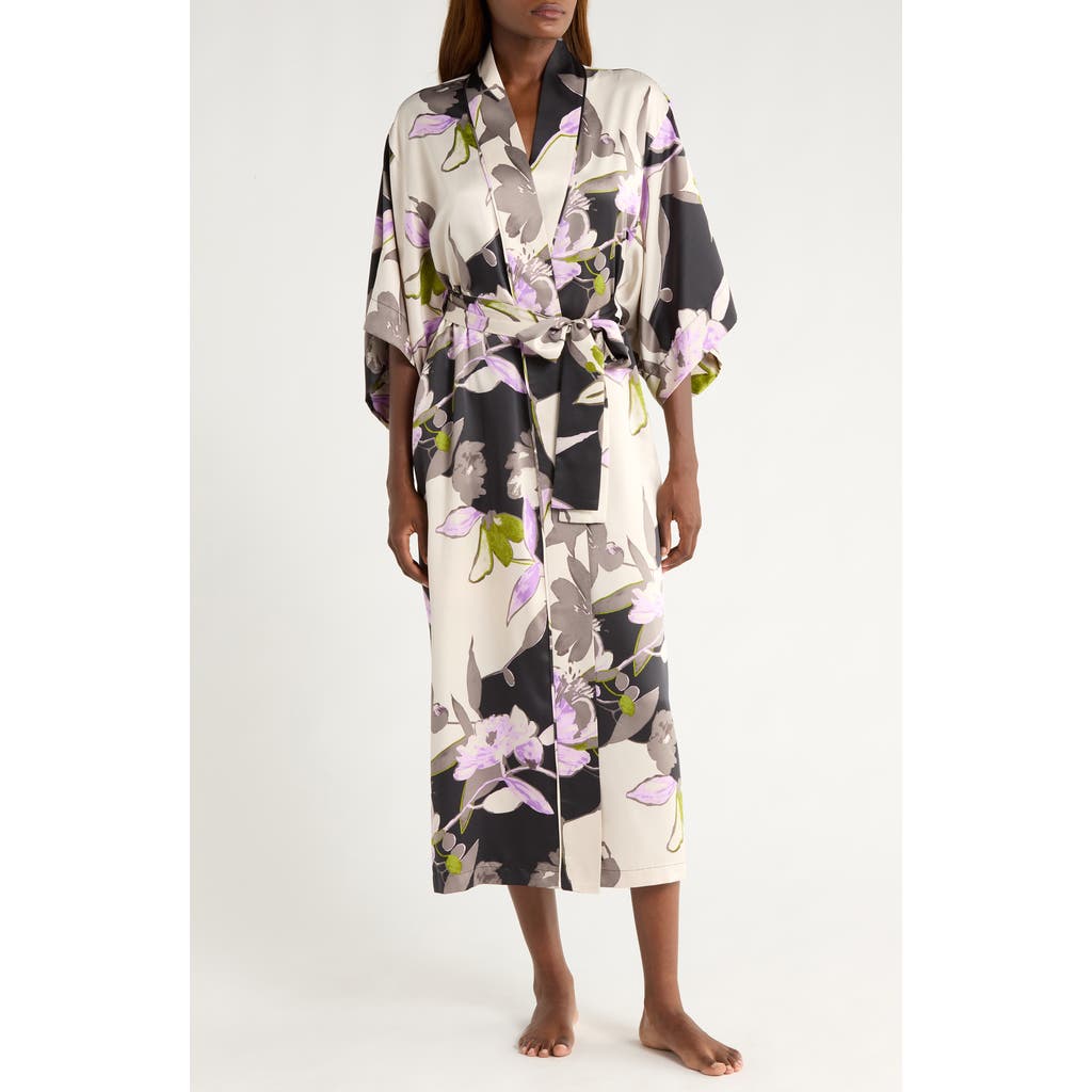 Natori Hayworth Floral Robe In Multi