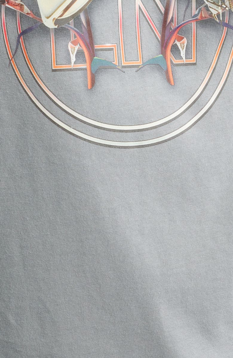 MEMORY LANE Skull Roses Cotton Graphic T-Shirt, Alternate, color, Grey