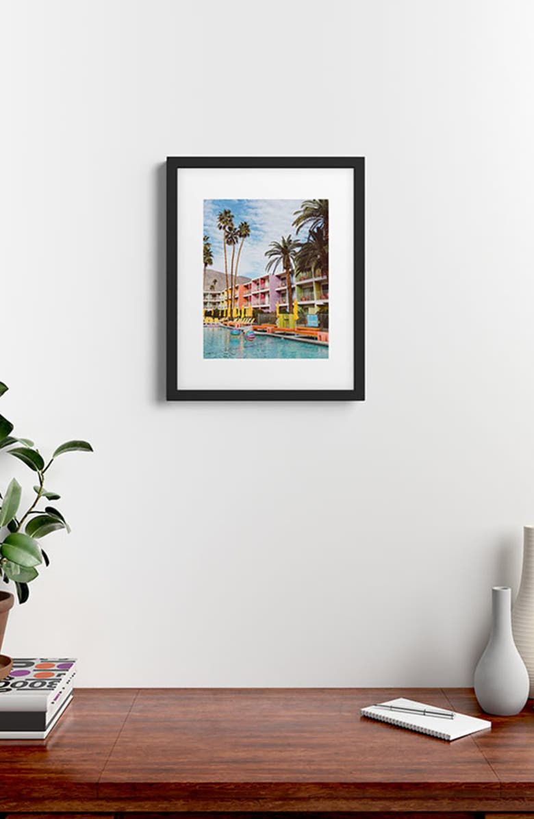 Deny Designs Palm Springs Pool Day VII Framed Art Print, Alternate, color,