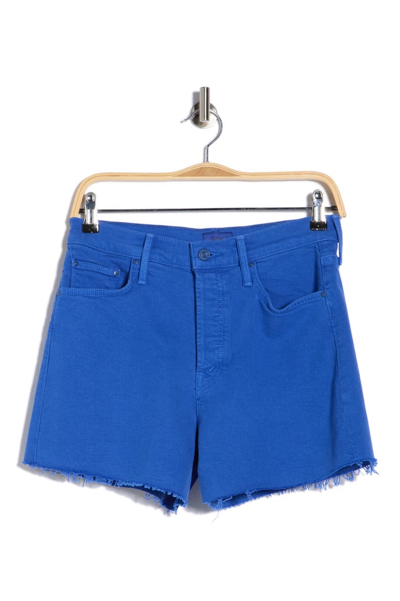 The Skipper Frayed Shorts, Alternate, color, CATS AND DOGS -VICTORIA BLUE