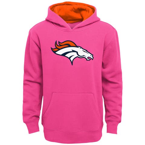 Girls Youth Pink Denver Broncos Prime Hoodie