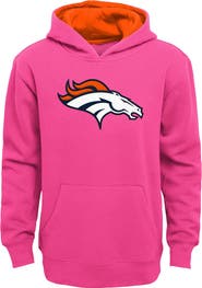 Outerstuff Girls Youth Pink Denver Broncos Prime Hoodie