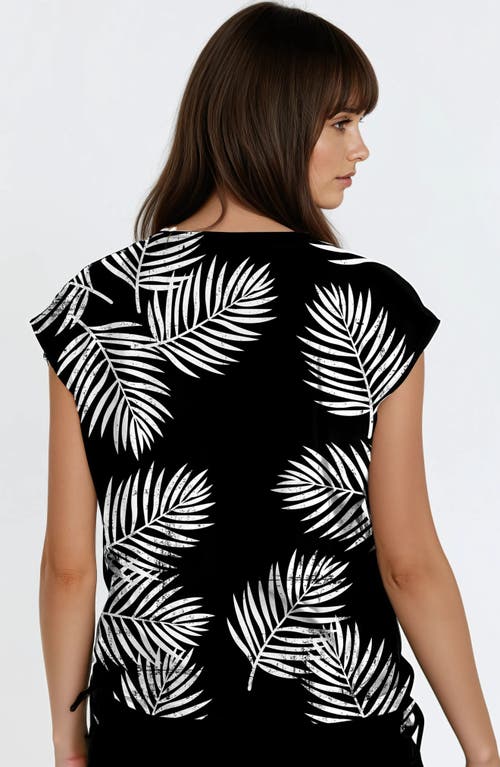 Calypsa Daphne Loose Fit Swim Top In Black