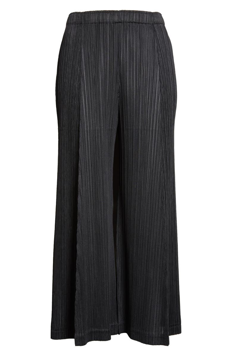 Pleats Please Issey Miyake Thicker Bottoms 1 Pleated High Waist Crop Pants, Alternate, color, Black