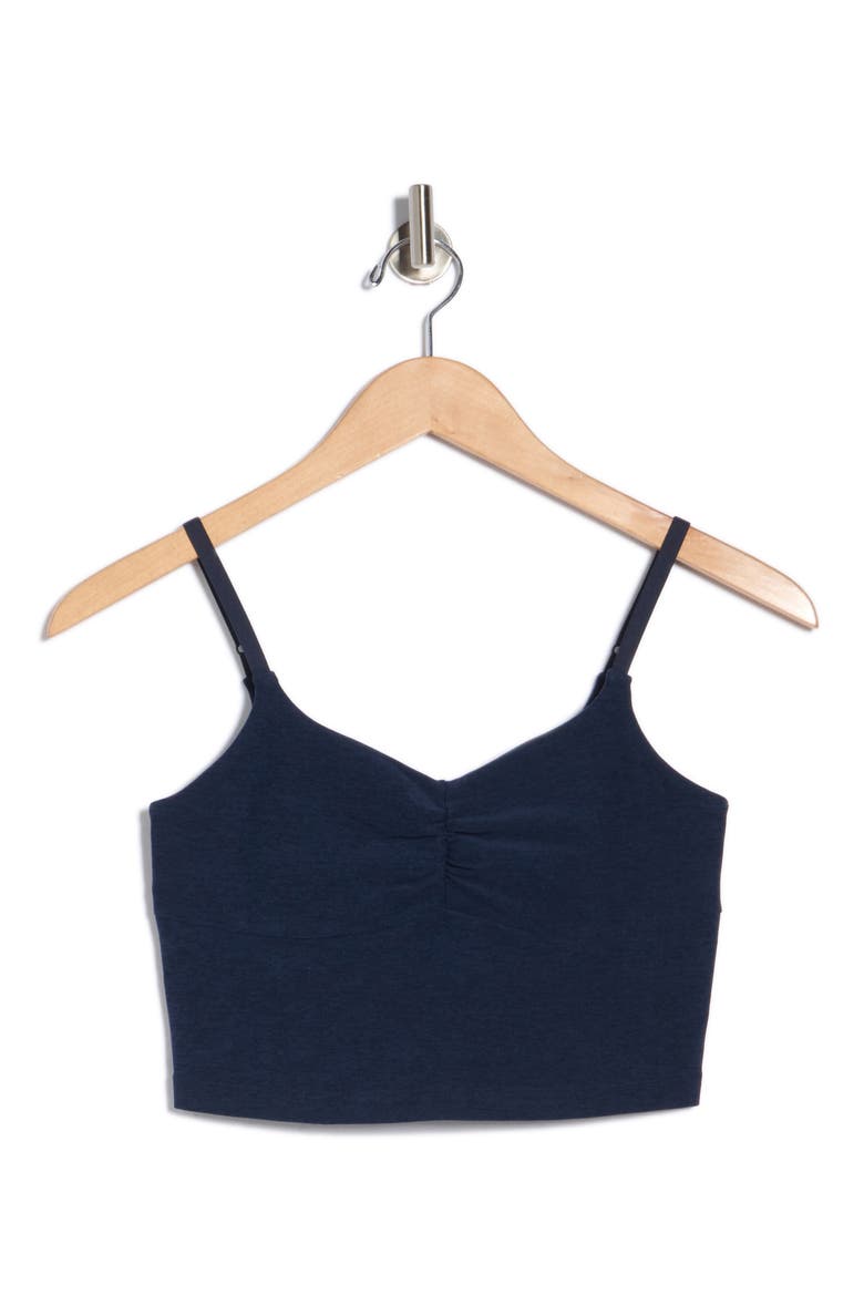 Shirred Crop Camisole, Alternate, color, NOCTURNAL NAVY