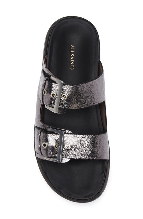 Shop Allsaints Mia Metallic Strap Sandal