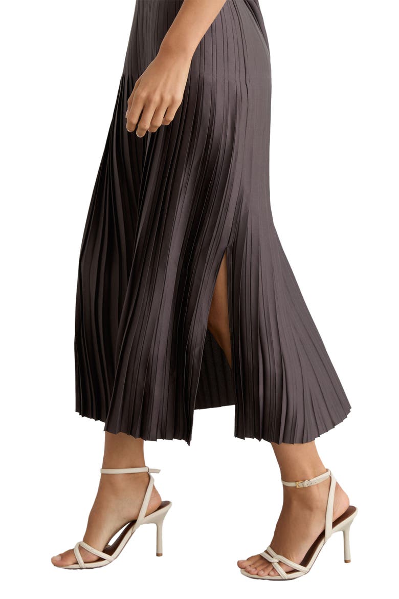Savannah Pleated Midi Skirt, Alternate, color, MAUVE