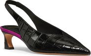 Kate Spade New York Viv Croc Embossed Slingback Pump
