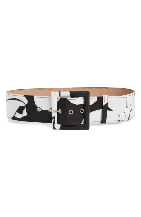 Icon Floral Print Belt