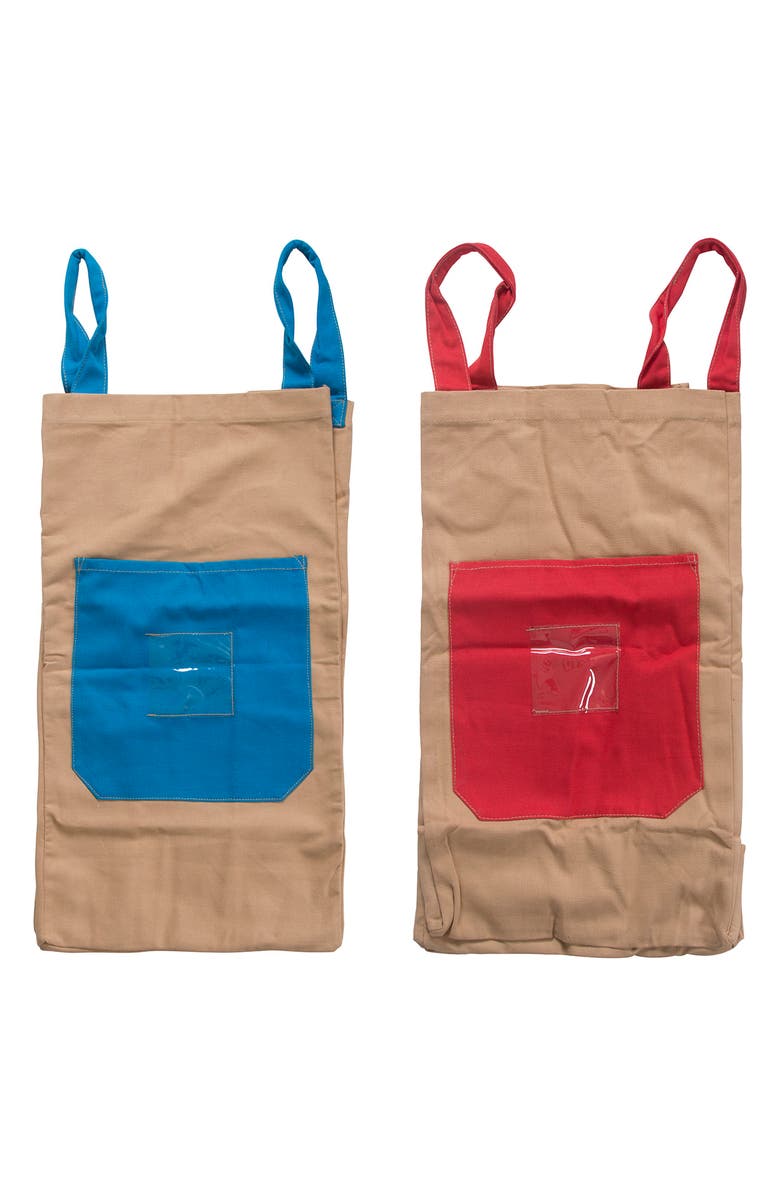 Pacific Play Tents Set of 2 Jumping Sacks, Main, color, Brown