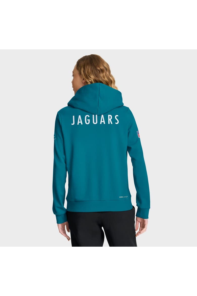Women's Nike Teal Jacksonville Jaguars Sideline Standard Issue Throwback Dri-FIT Hoodie, Alternate, color, Teal