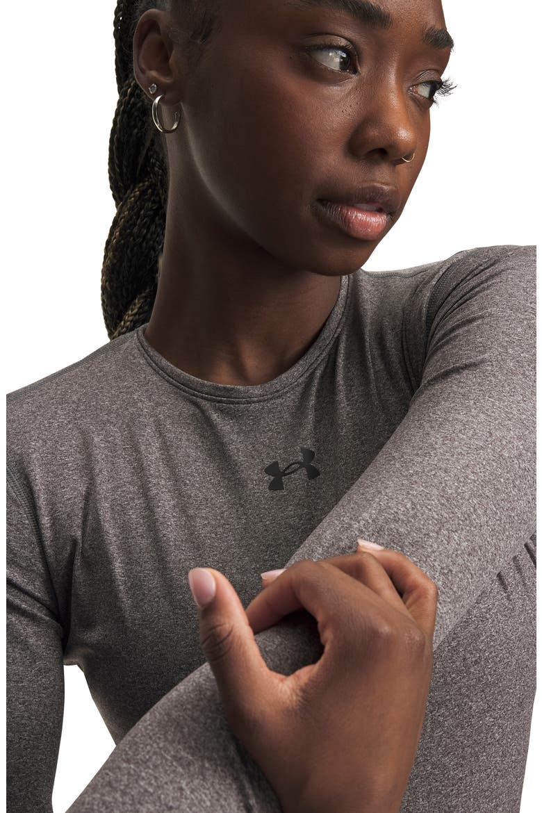 ColdGear® Performance Crewneck Top, Alternate, color, 019 CHARCOAL