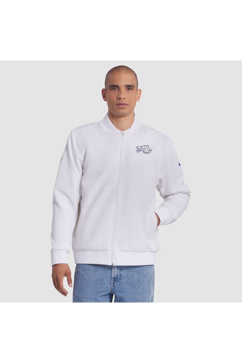Men's Nike White Buffalo Bills 2025 Rivalries Collection Sideline Full-Zip Bomber Jacket, Main, color, White