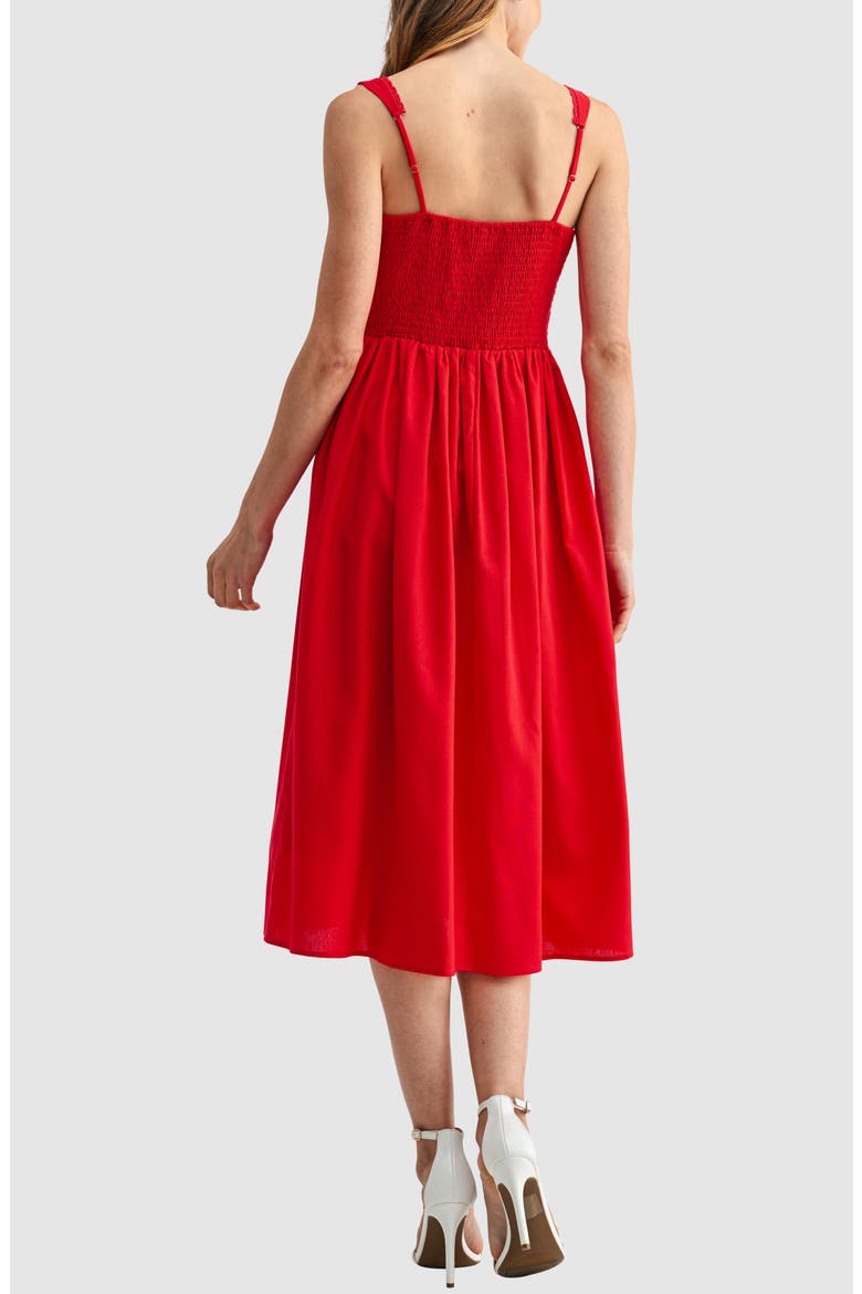 corset midi a line dress Gingham Corset A Line Midi Dress Black