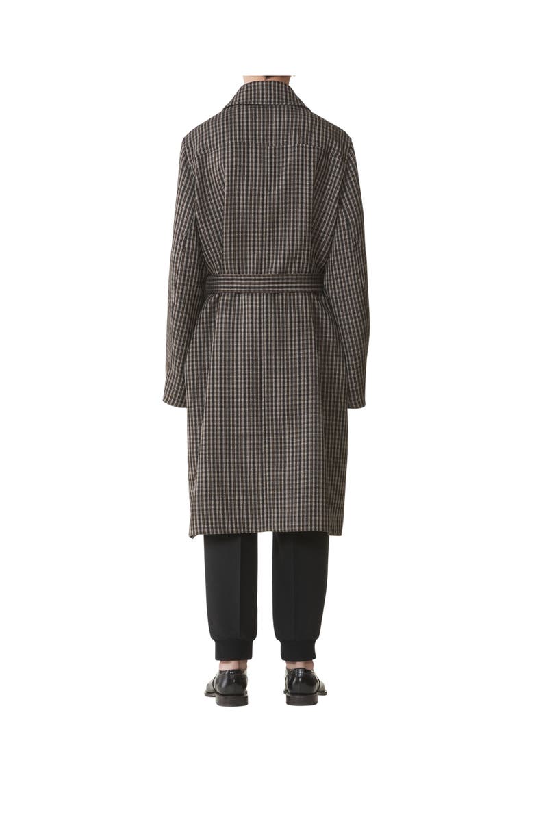 Lanvin Checked Wool Car Coat, Alternate, color, Multicolour